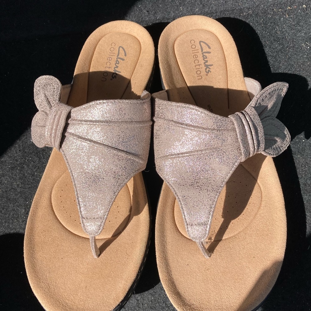 Size 8 Clarks sandals. New